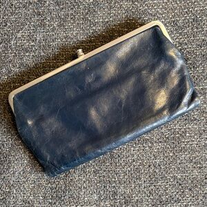 NWOT HOBO Midnight Blue Leather Lauren Wallet